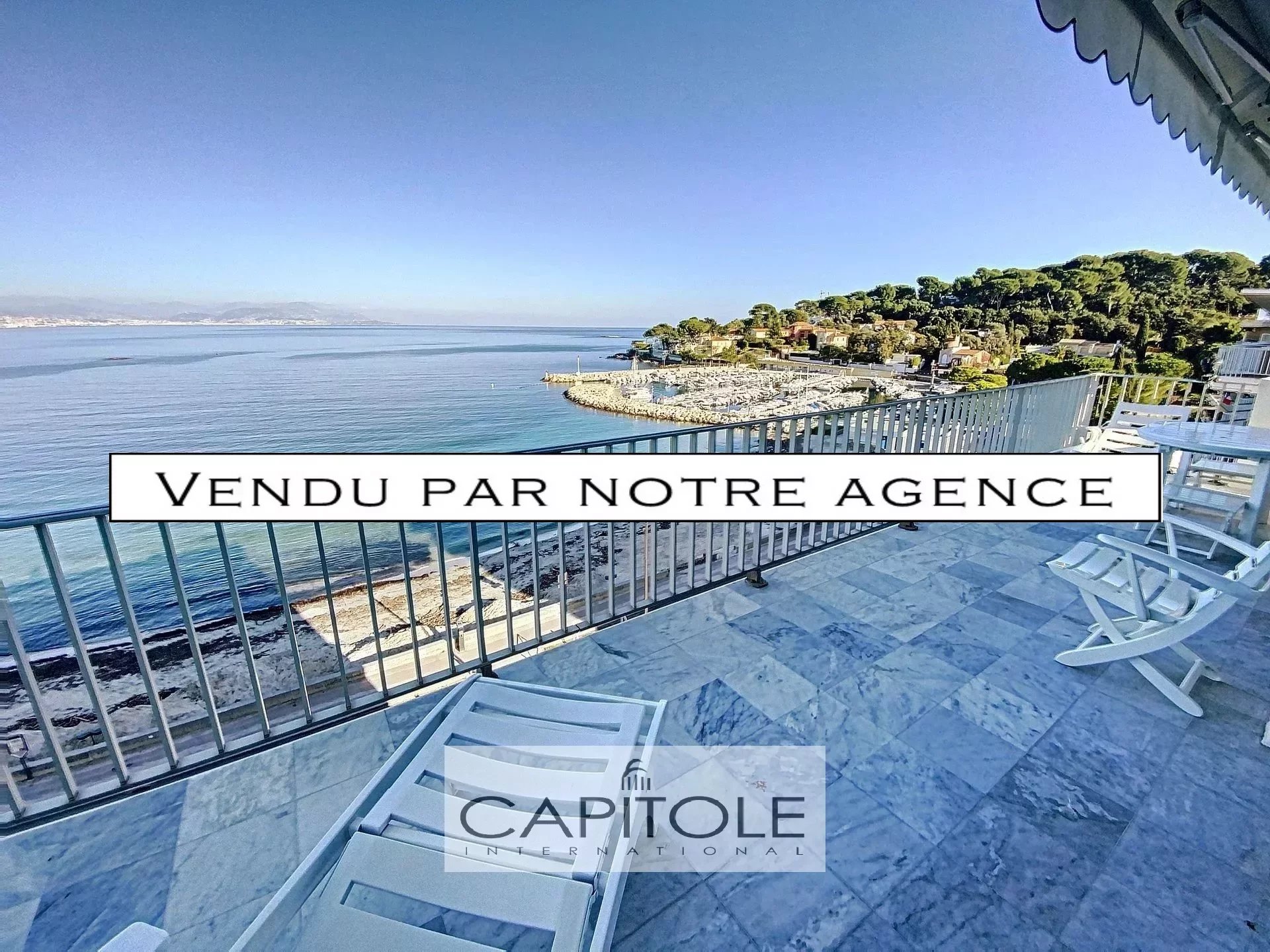 A vendre, Antibes Salis, magnifique appartement 3 pièces 95 m², dernier étage, vue mer panoramique, 2 parkings, cave