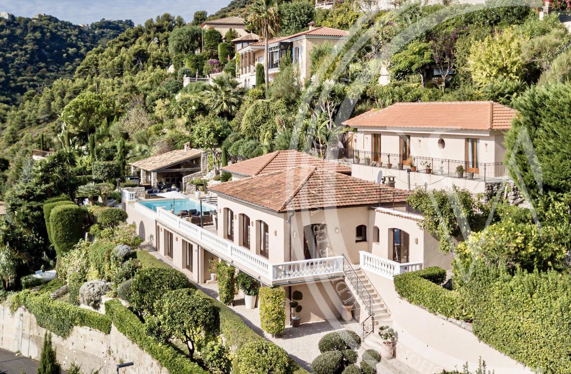 A stylish, contemporary villa with stunning panoramic views of the Mediterranean