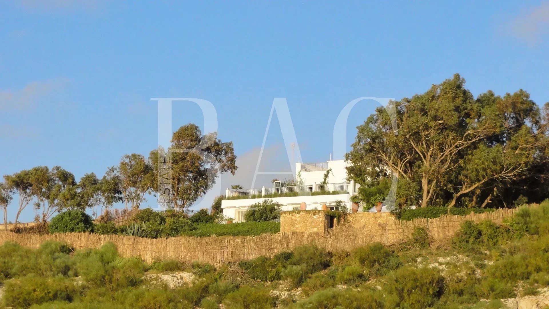 在Oualidia盐水湖的别墅在摩洛哥。