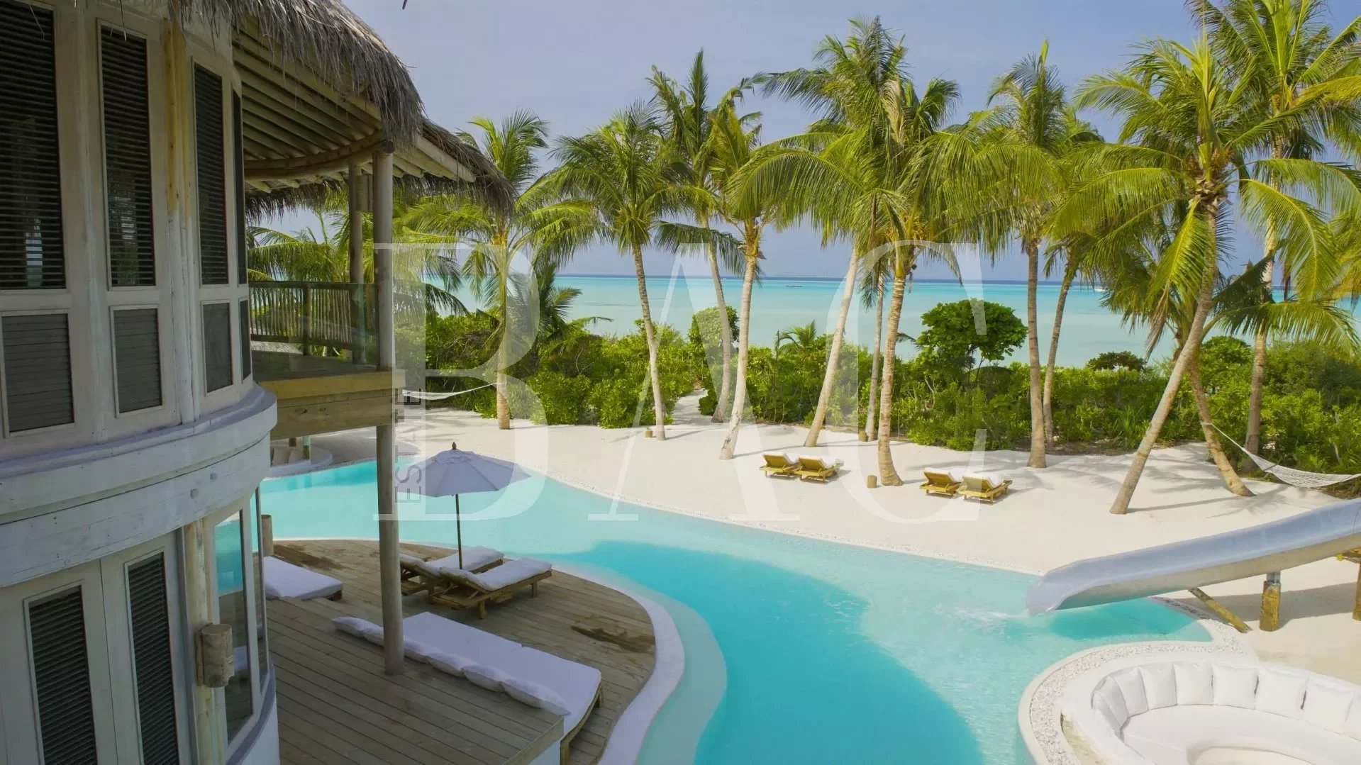 Villa sur une ile aux Maldives