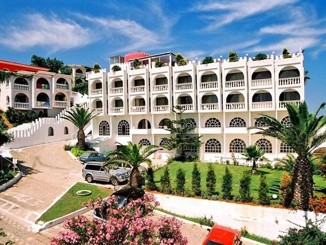 The hotel complex is located in the Peloponnese, in the city of Achaia. The central building consists of three floors and a basement. It is located on the ground floor reception and restaurant on the