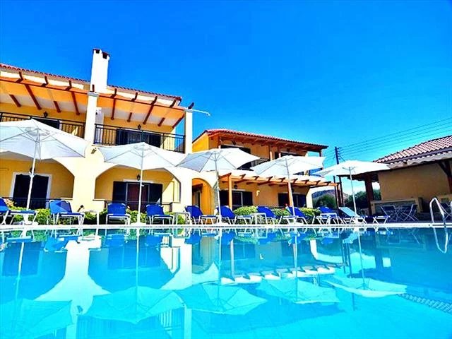 We offer for sale a hotel complex situated on the island of Zakynthos. It is located on a plot of 1.170sq.m consisting of six maisonettes with a total area of 450sq.m. Each maisonette consists of a b
