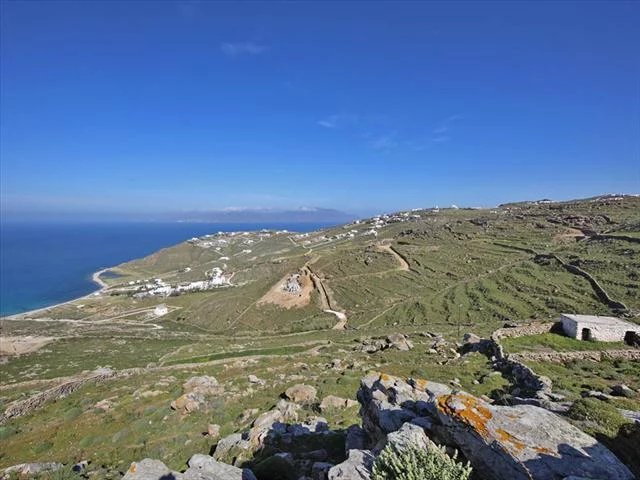 For sale Land 19259 sq.meters in mykonos.. Has a wonderfull sea view, mountain view. There is provided for sale a plot of land on which was projected a construction of the complex of villas. The land