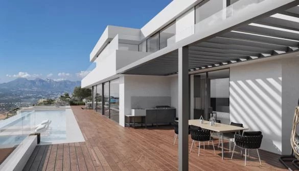 New luxury villa project in Altea Hills under construction