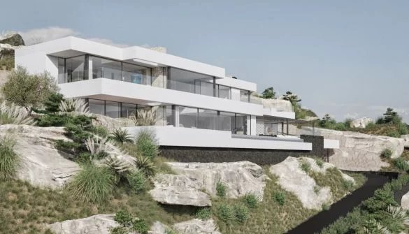 New luxury villa project in Altea Hills under construction
