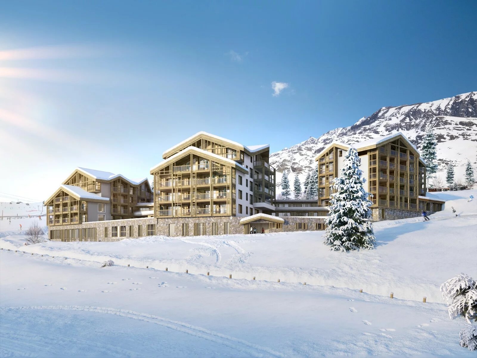 ONE BEDROOM APARTMENT IN A NEW RESIDENCE WITH SKIS