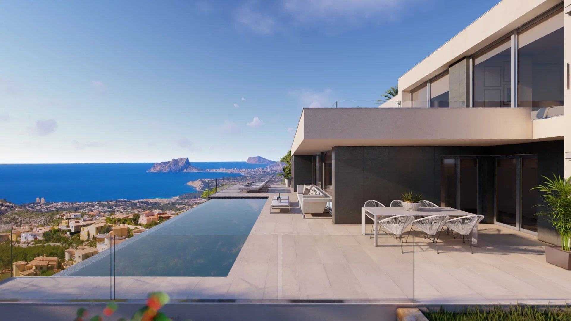 New build villa with stunning sea views
