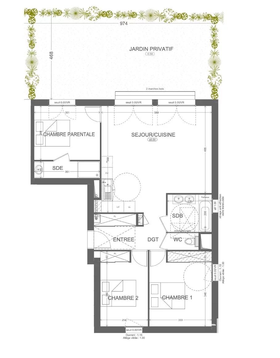 Vente de appartement d'une surface de 81 m2