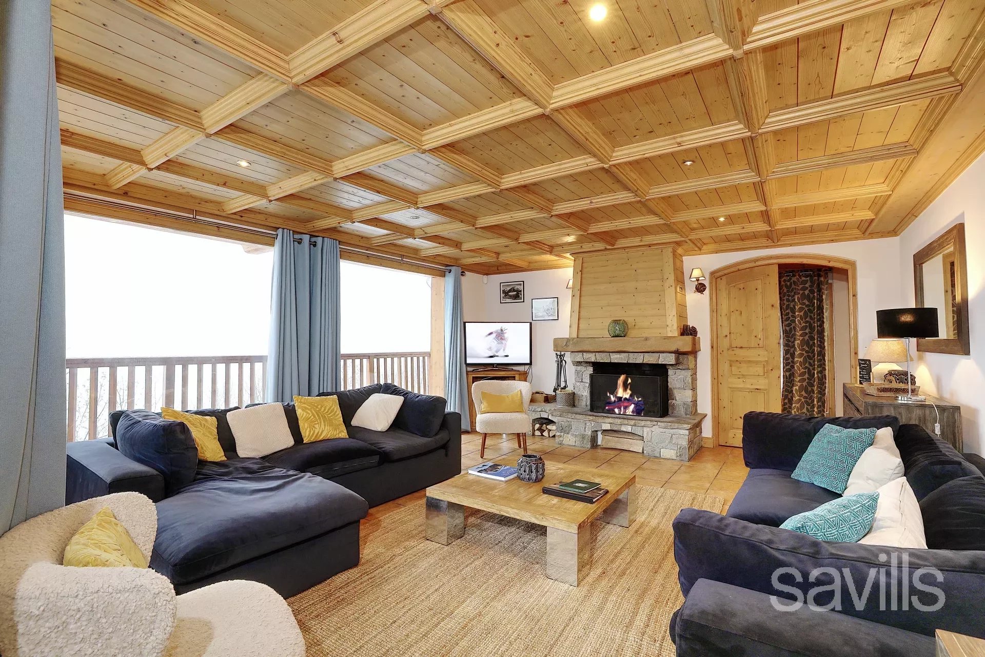 A luxury six bedroom chalet with a South and West facing terrace, sauna and Jacuzzi.