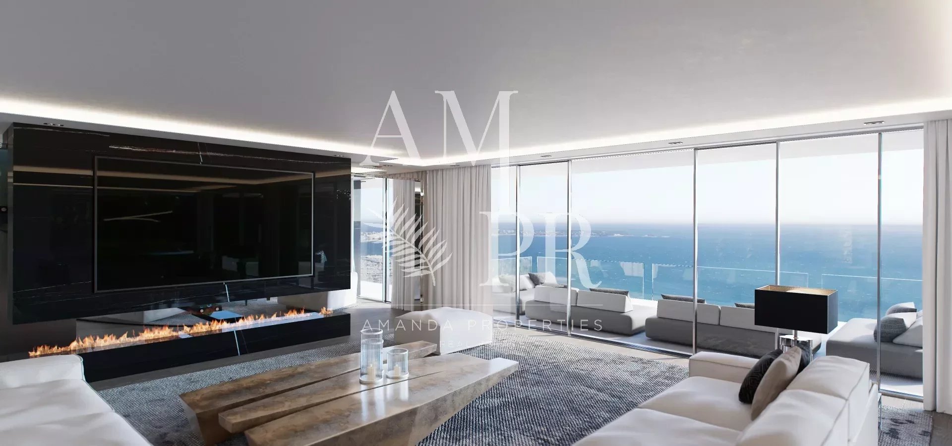 SUPER CANNES - OUTSTANDING NEW VILLA - PANORAMIC SEA VIEW