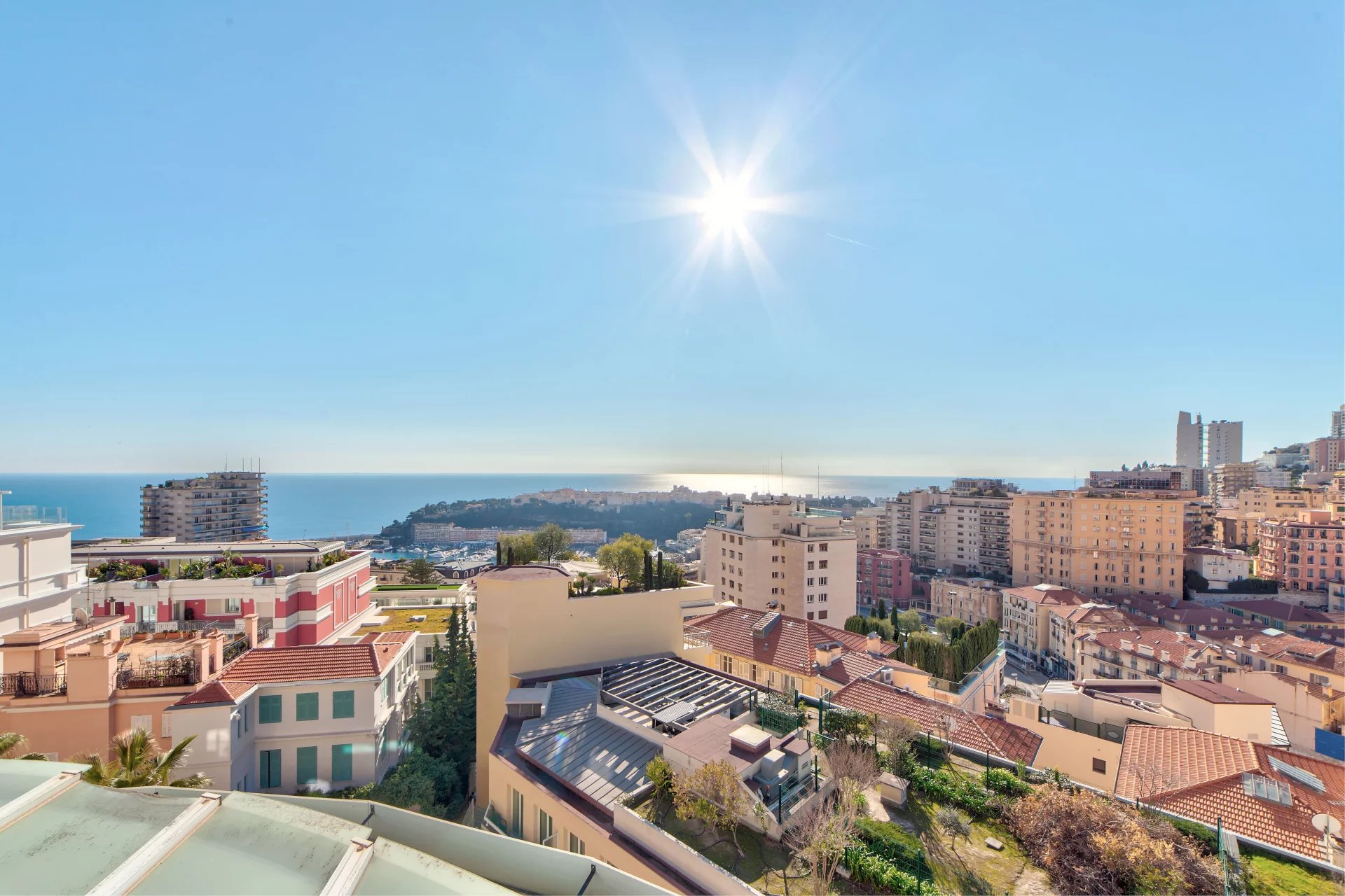 Limitrophe Monaco, penthouse vue mer