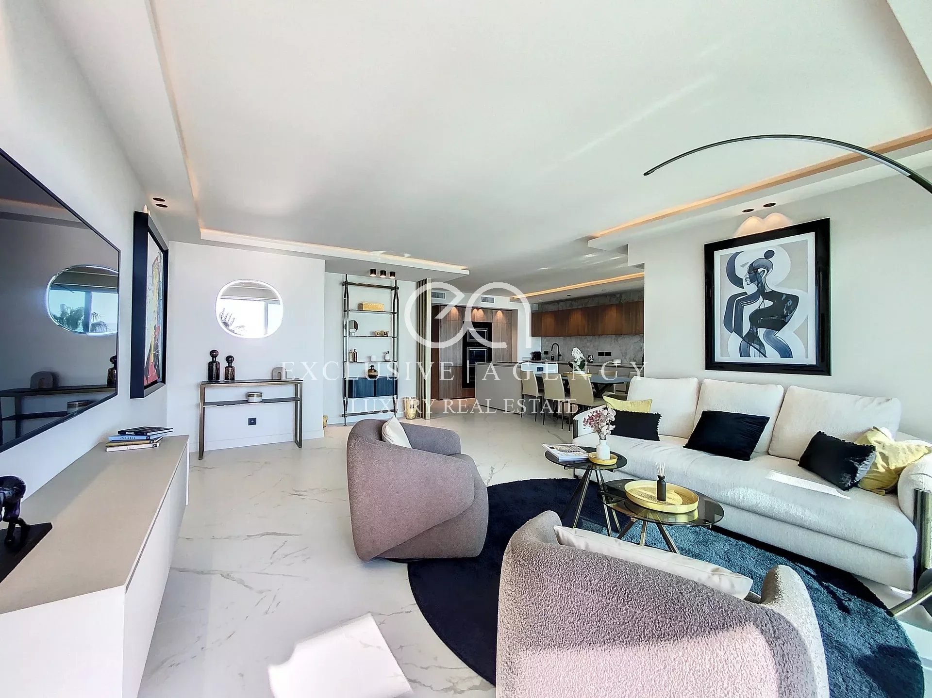 Cannes Croisette 3 Zimmer 90m2 neu renoviert Panoramablick aufs Meer