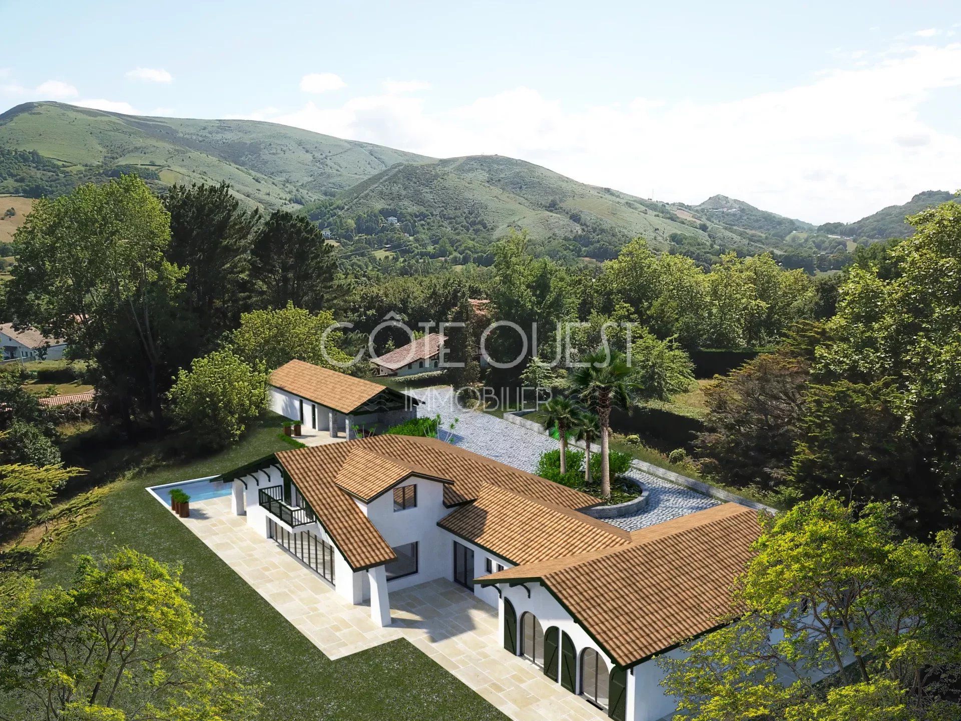 URRUGNE – AN ARCHITECT-DESIGNED VILLA SET IN A HECTARE OF GROUNDS
