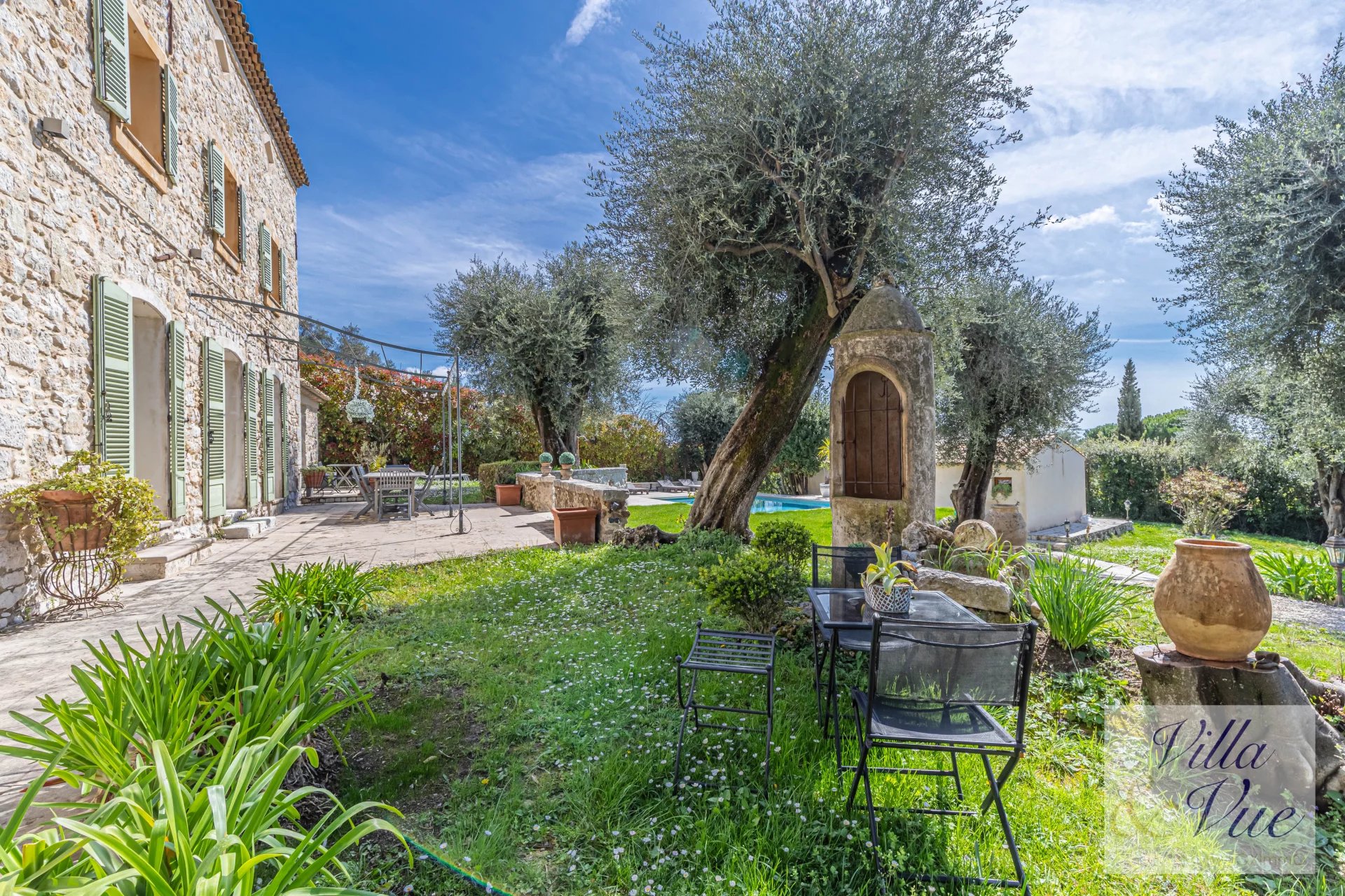 On the french riviera amazing Bastide Provencal in the Poch area of Vence ,  Saint Paul de Vence