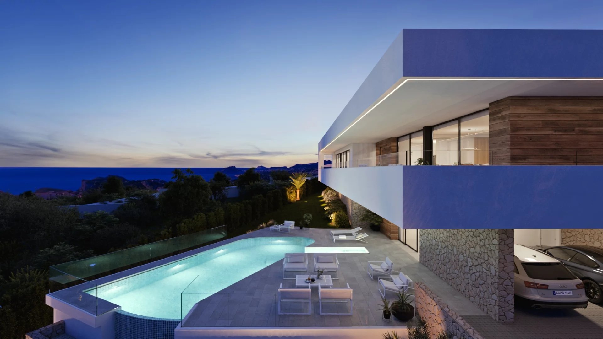 Modern luxury villa in an exclusive residencial
