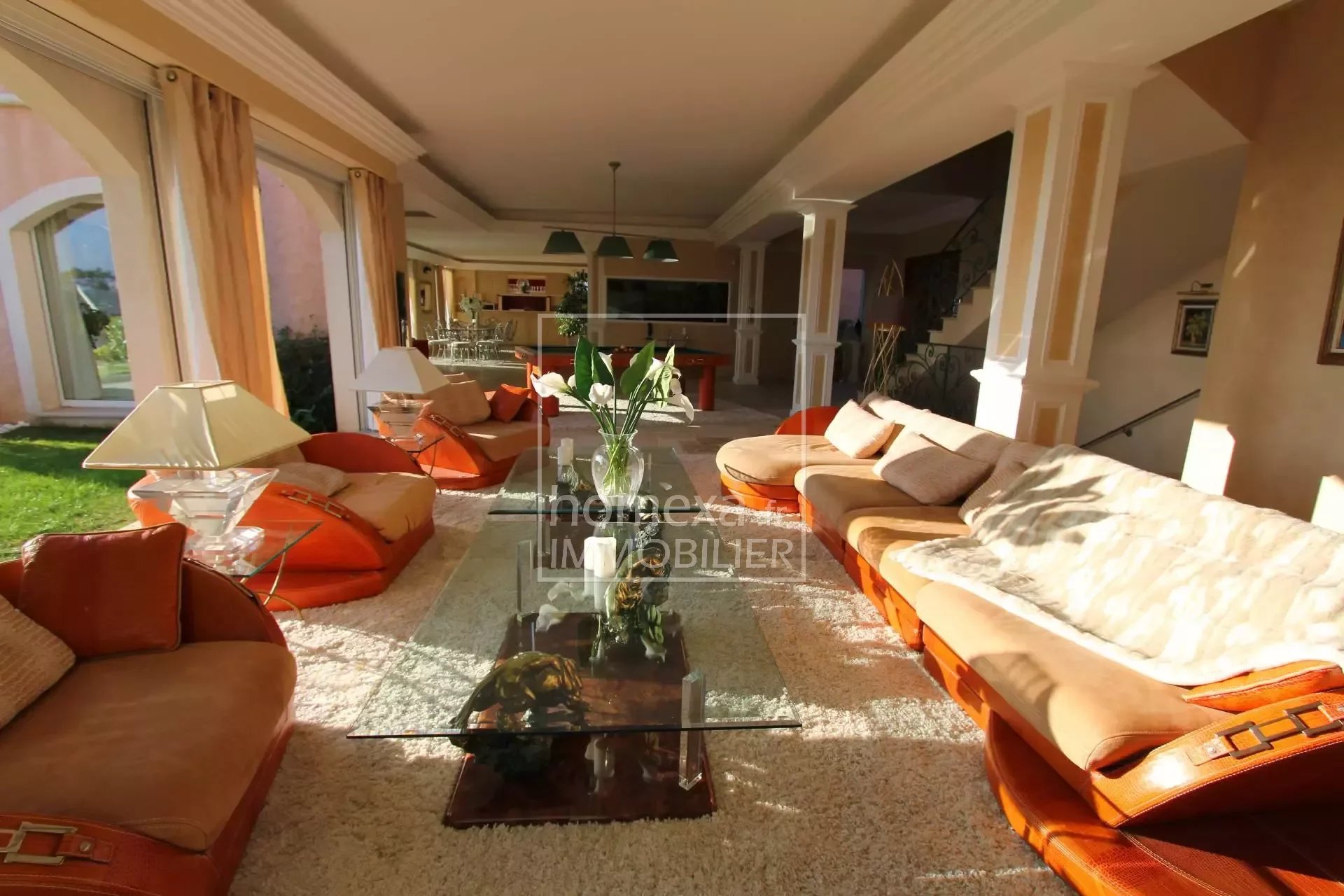 prestigious properties mougins : living room view