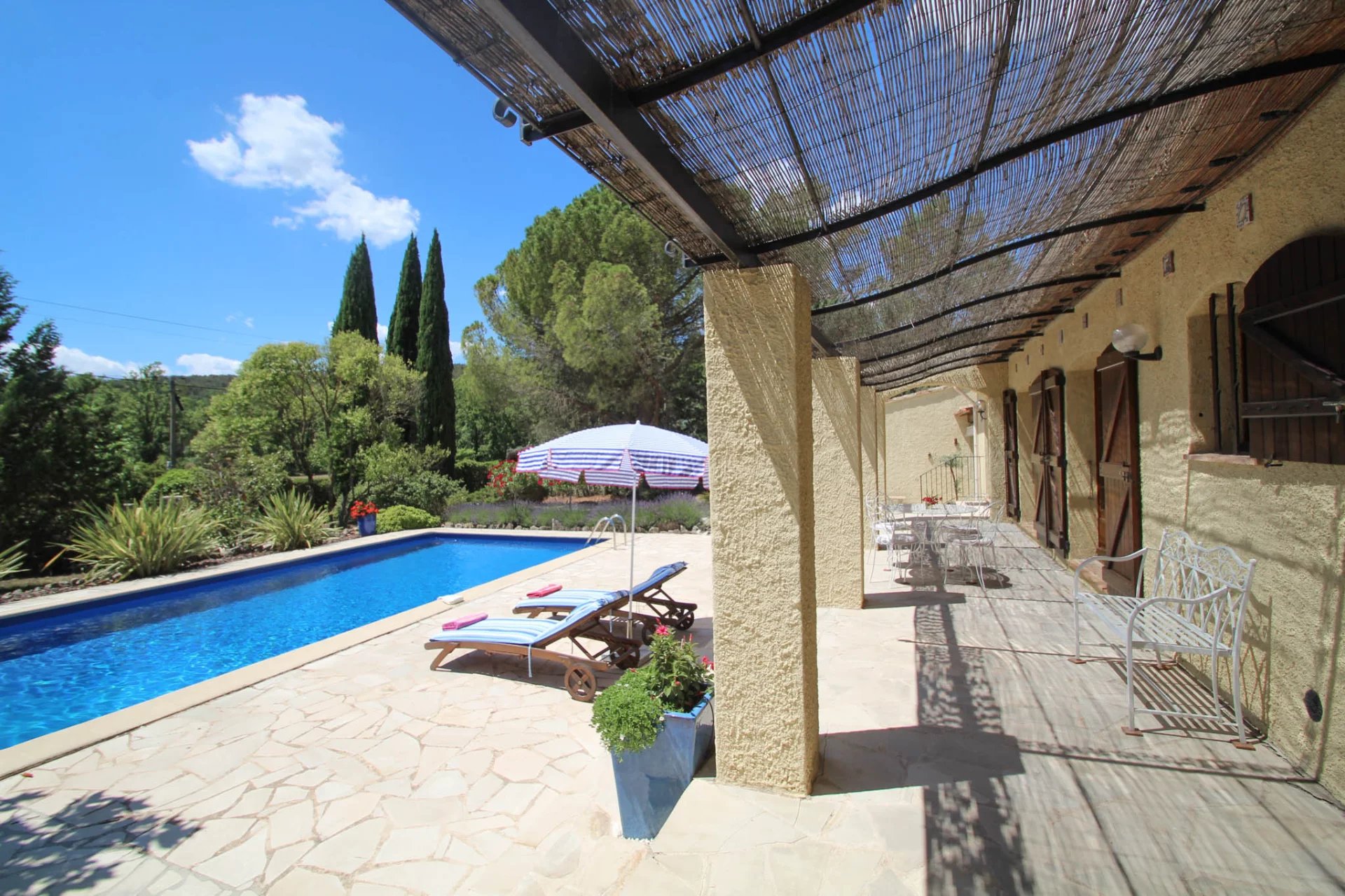 Fayence : Single storey villa with pool and garage