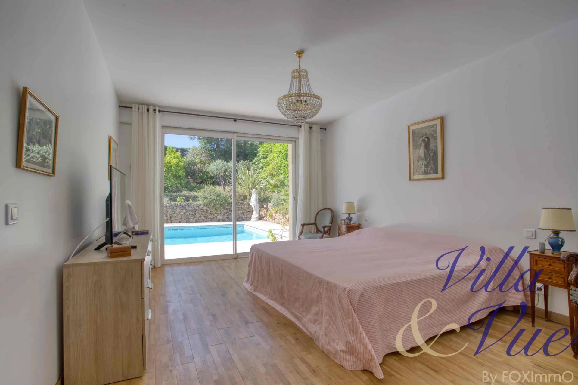 Côte d'Azur Biot sea view very quiet house 5/6 PC, 280 m2 + large apartment