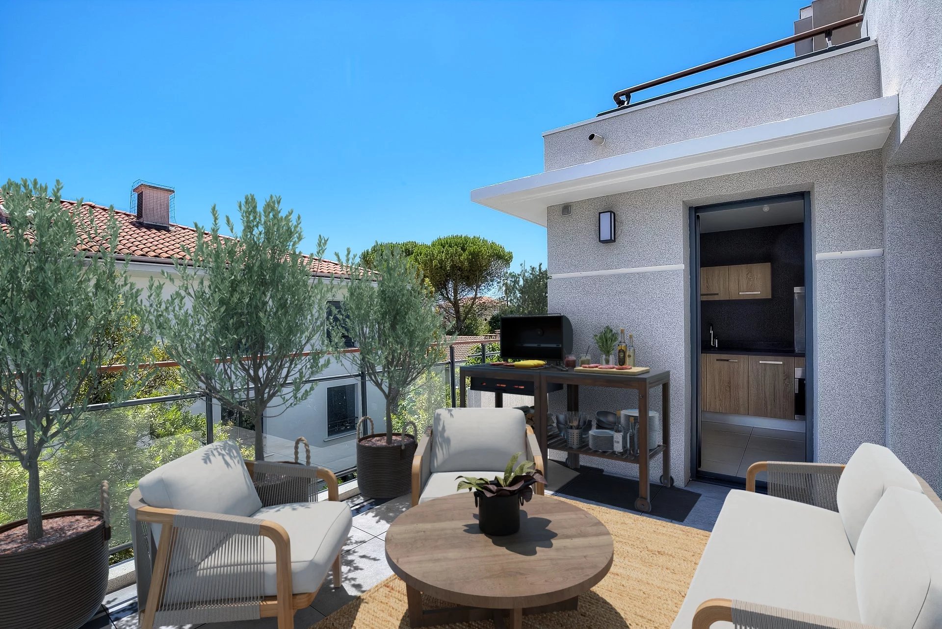 CANNES NEW TOP FLOOR APARTMENT FOR SALE