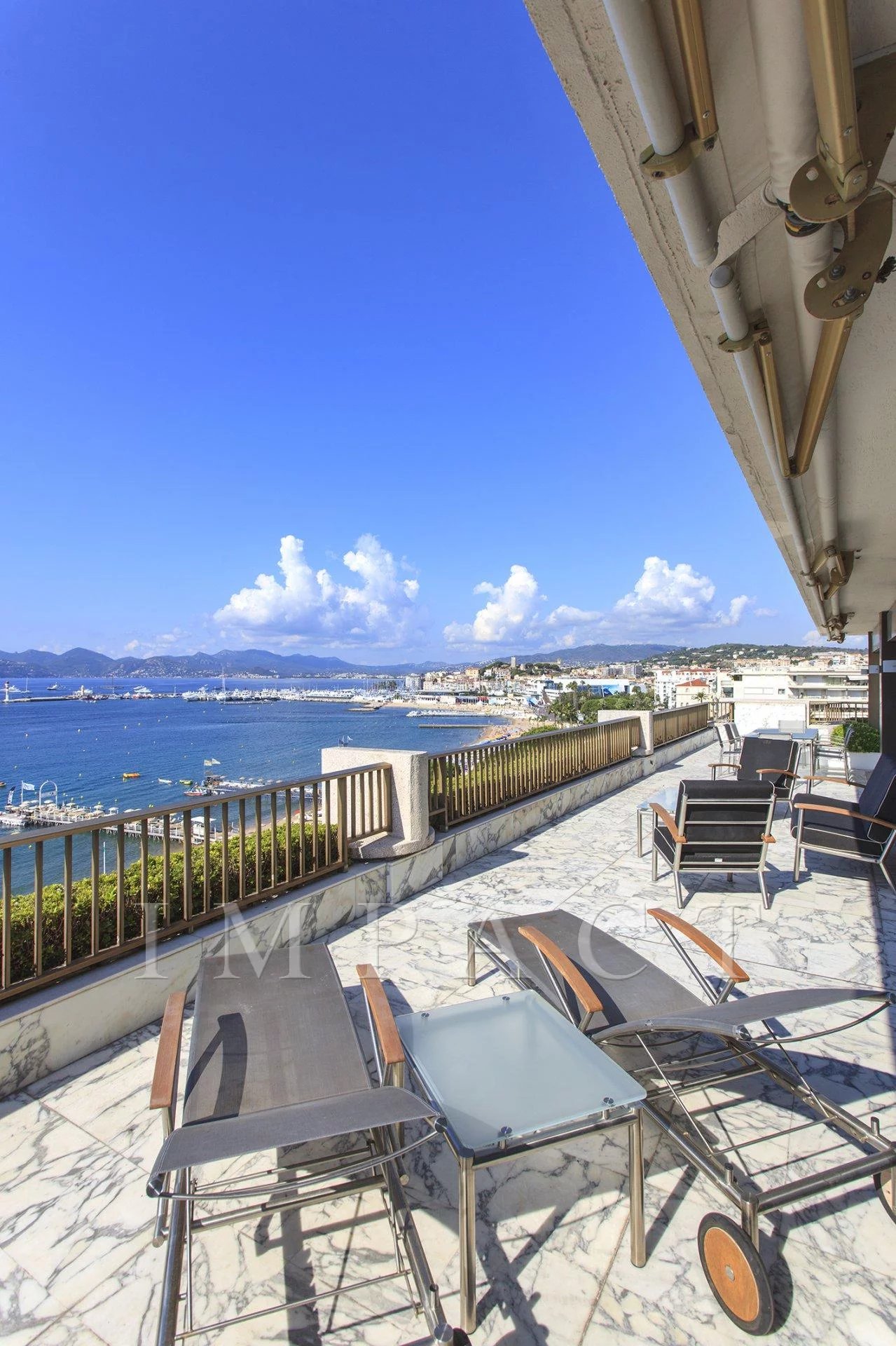 Cannes Croisette penthouse for rent panoramic view