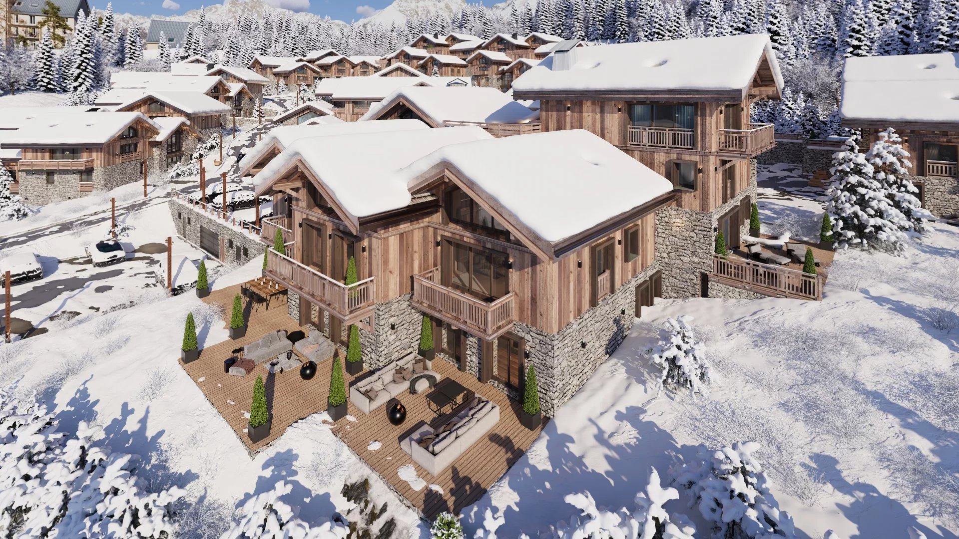 A luxury new ski development with premium services