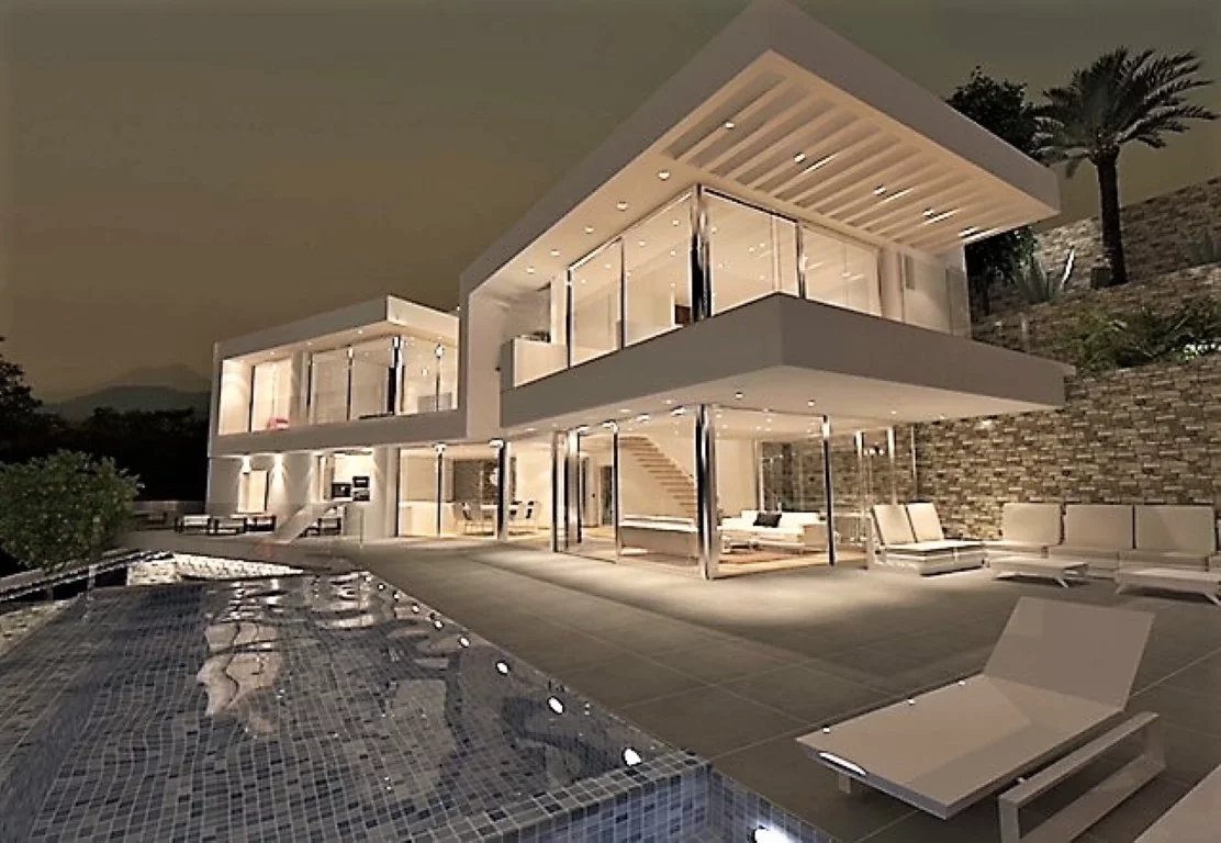 Modern villa with sea views for sale located on El Portet in Moraira