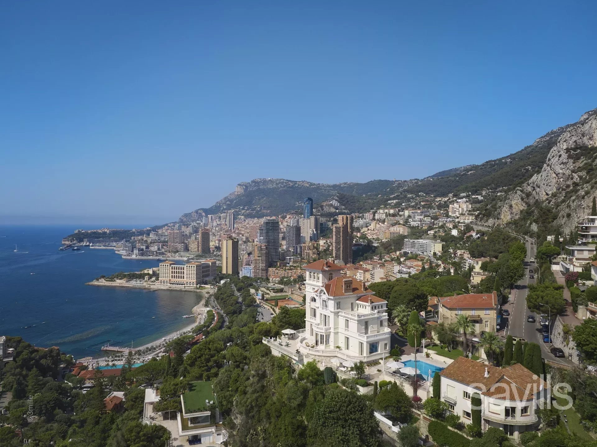 Historic residence overlooking Monaco.