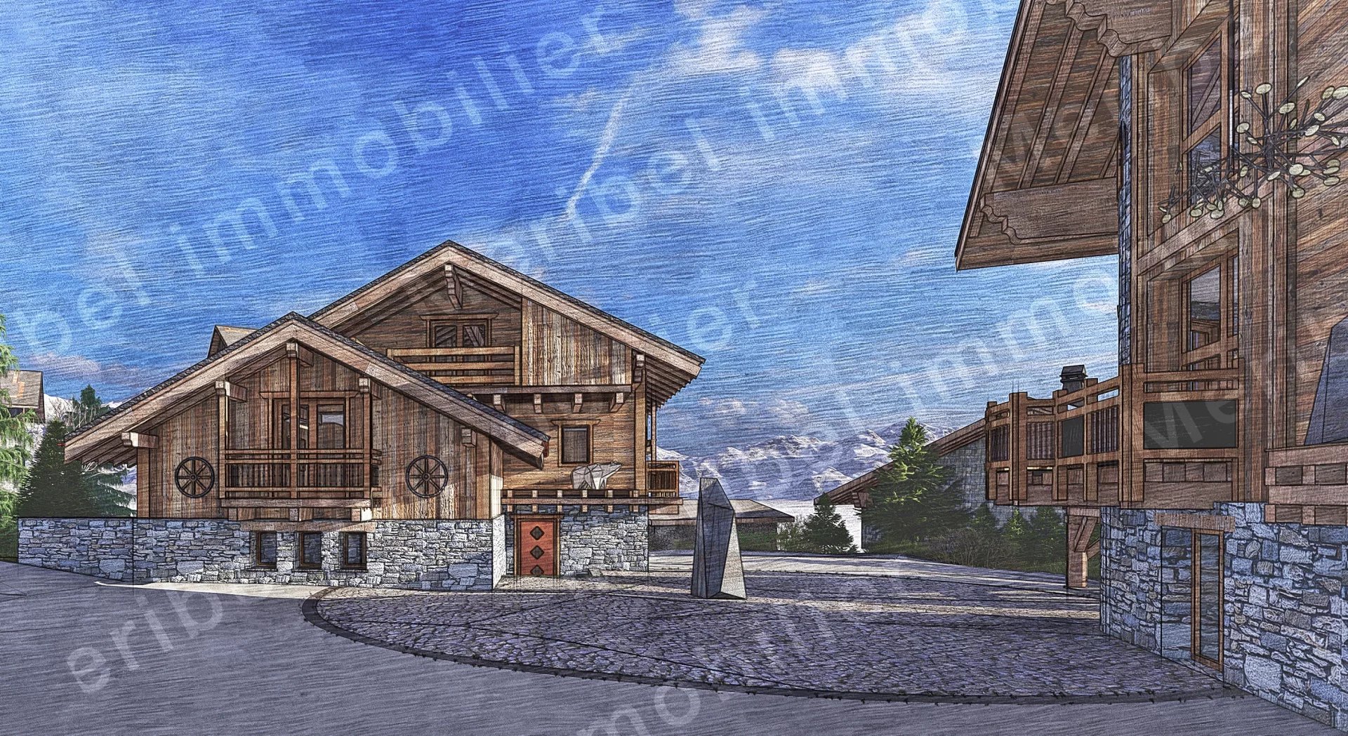 Exceptional and unique in the centre of the village, new chalet!