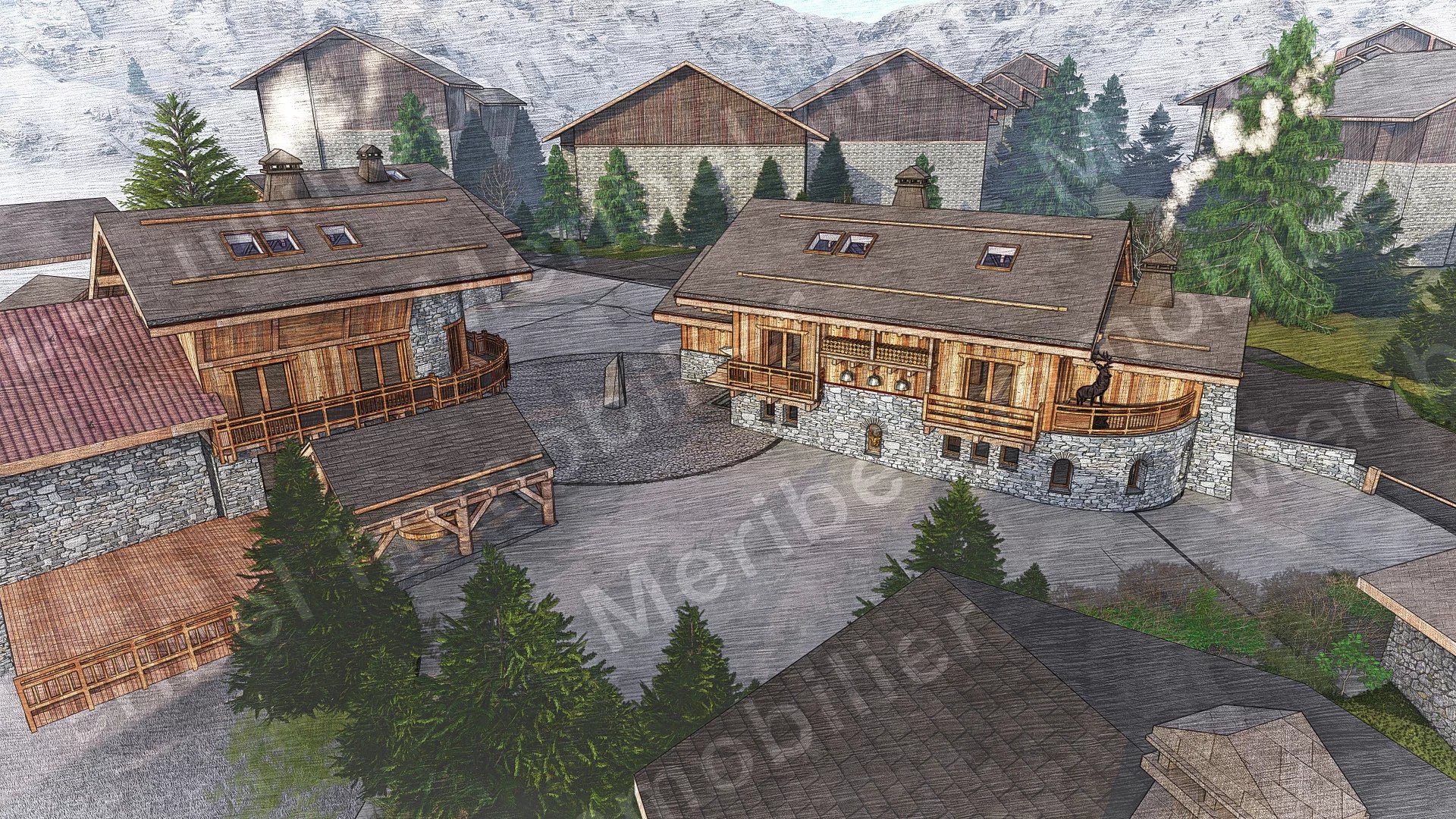 Exceptional and unique in the centre of the village, new chalet!