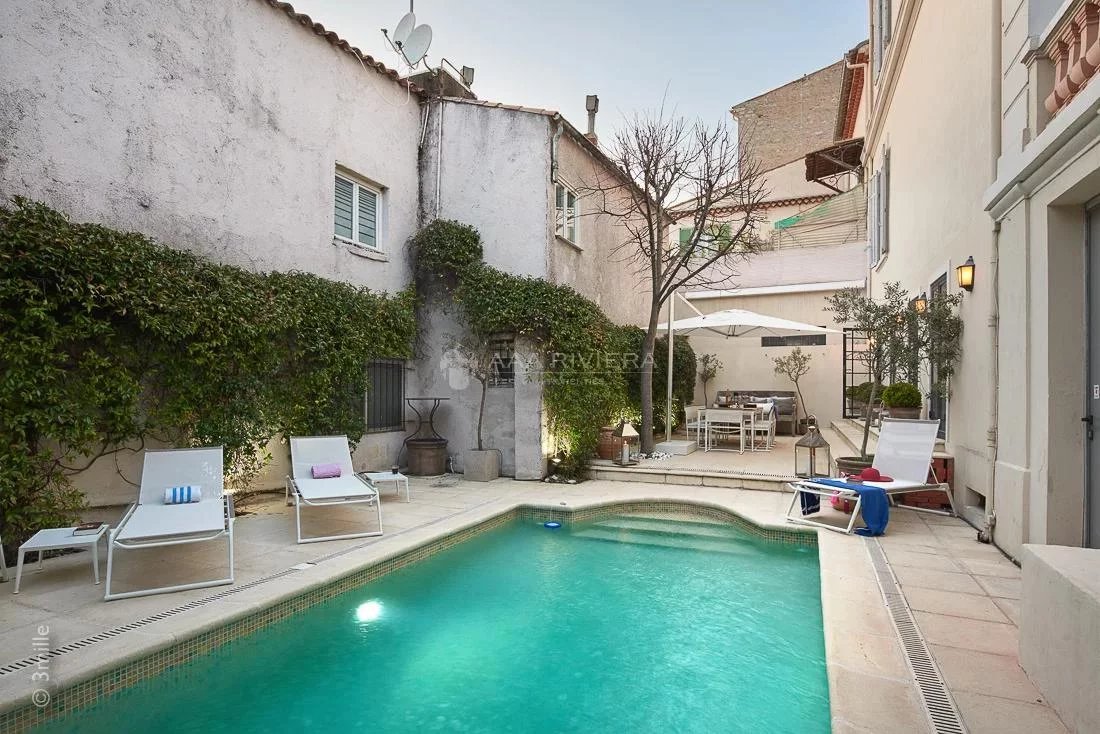 OFFER ACCEPTED - Vallauris - Elegant Belle Epoque style townhouse with heated pool