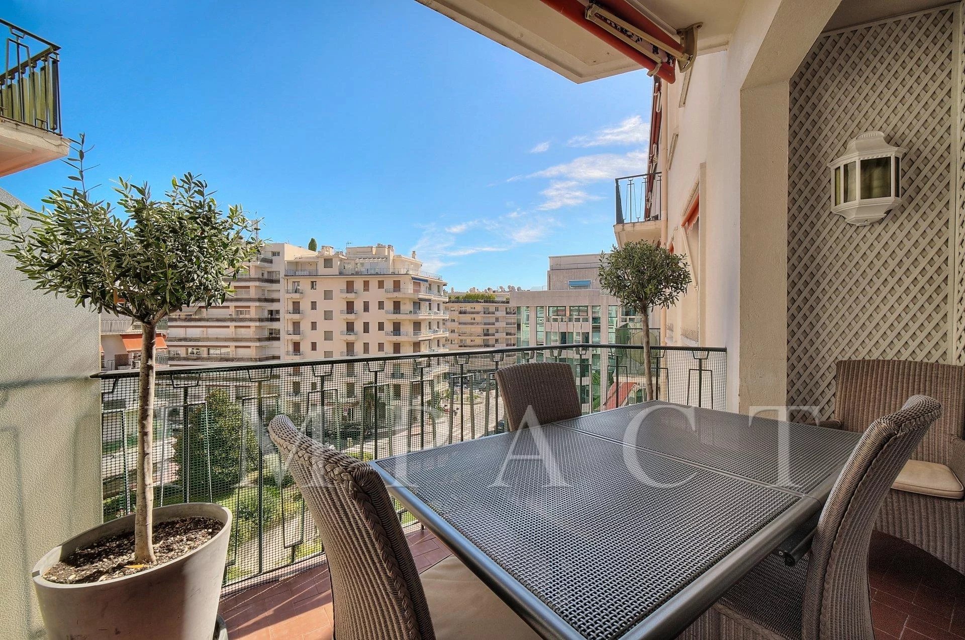 Apartment with terrace on the croisette for rent 