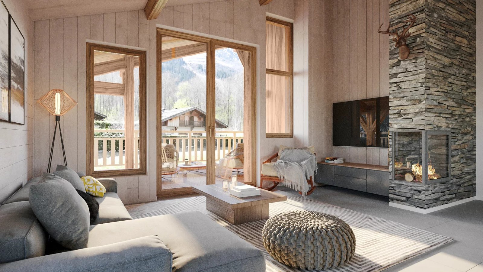 LARGE CHALET WITH MOUNTAIN VIEW