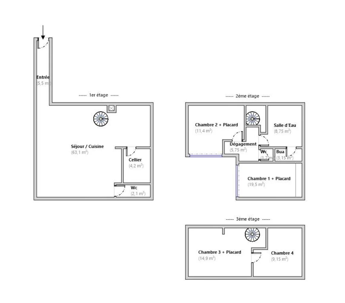 Appartement -LOFT T5 + PARKING - ST VICTOR 13007 MARSEILLE
