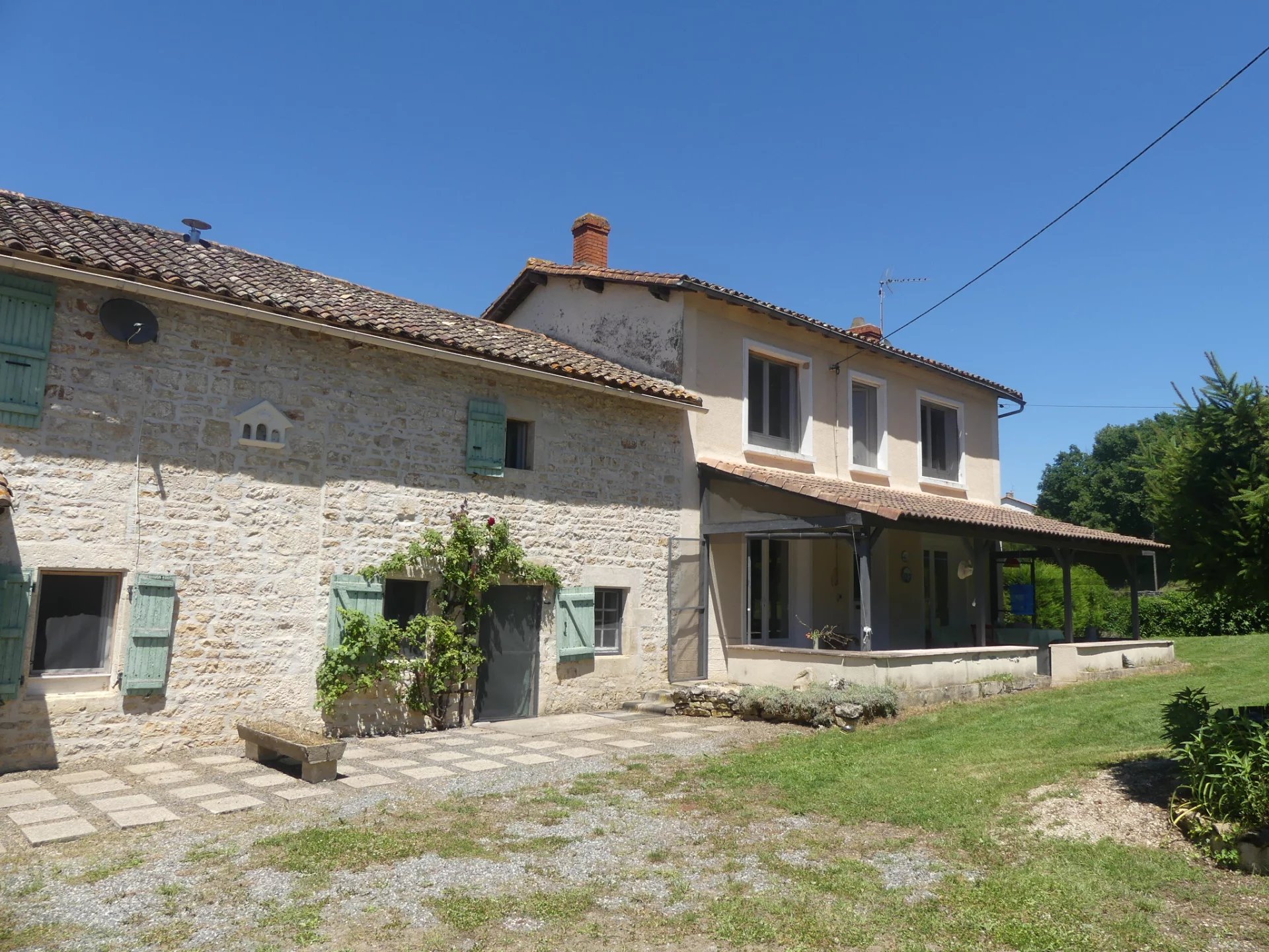 Attractive property with gite, barns and large garden