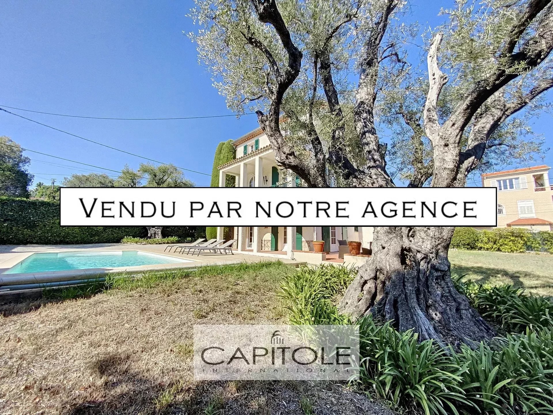 For sale, Cap d'Antibes, 208 m² family house, wooded garden,