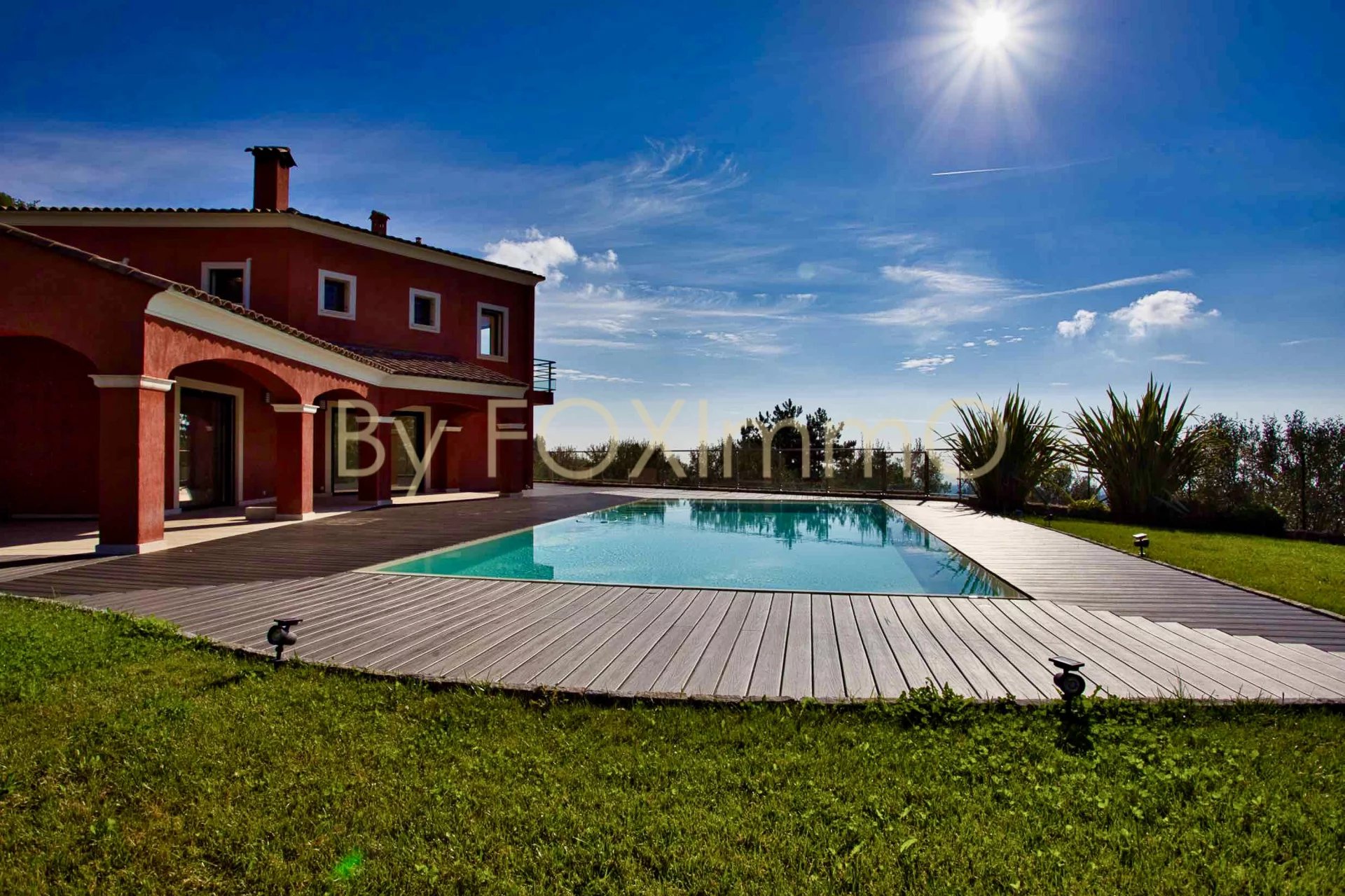 Vence 7 pièces vue panoramique mer Villa récente, 5 chambres, piscine