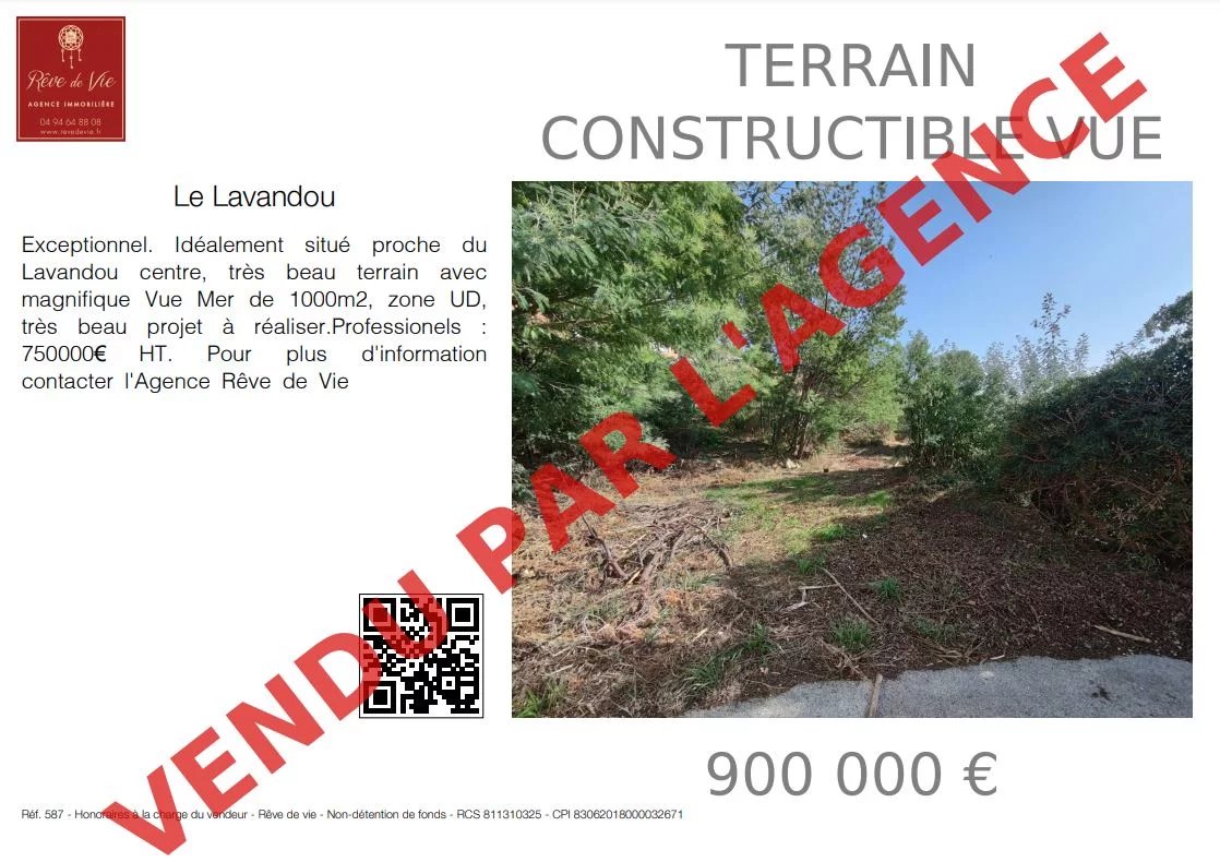 Sale Building land Le Lavandou