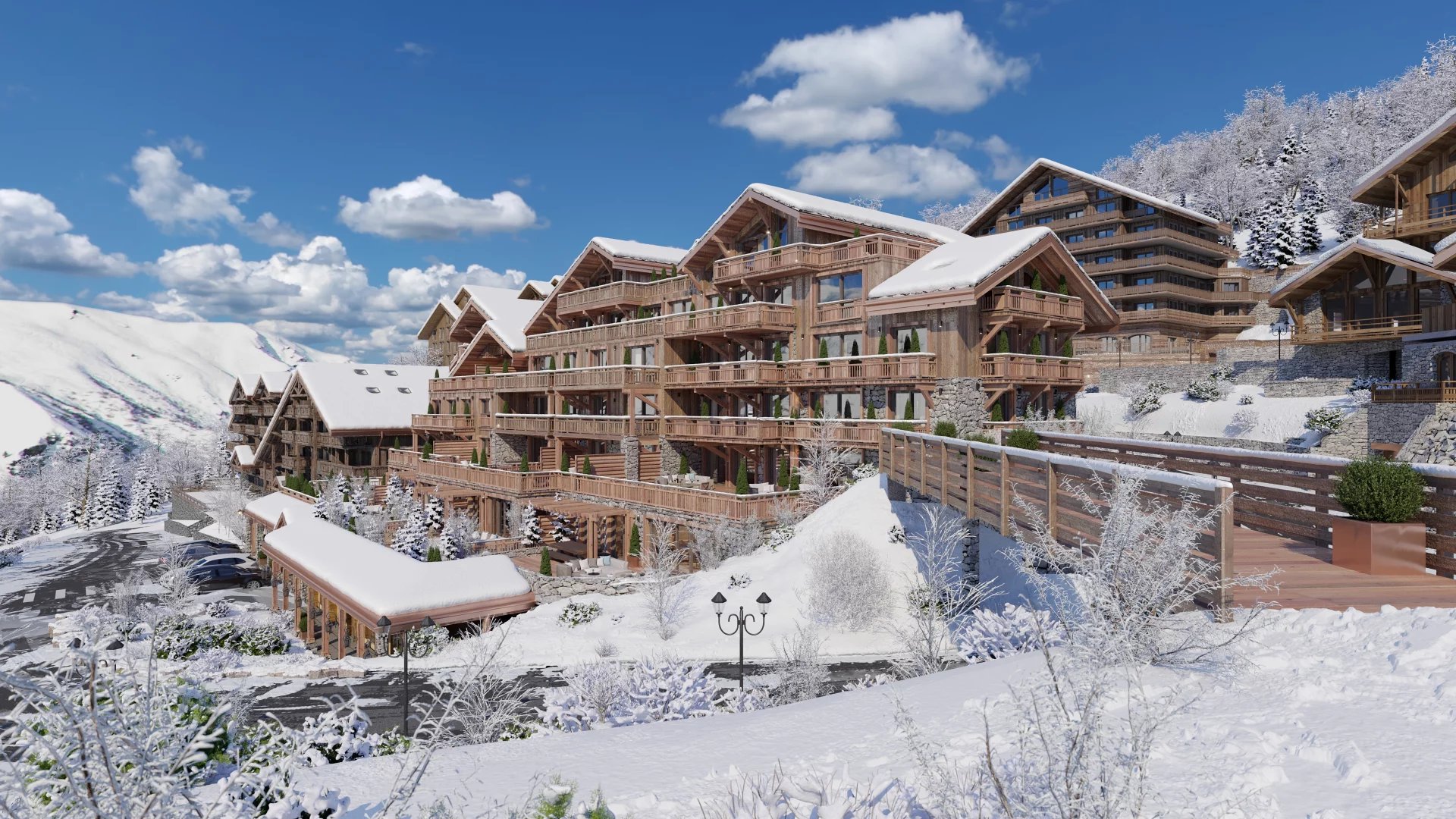 Méribel- Rond-Point des Pistes- Skis aux pieds-Lancement exclusif programme neuf Alba 103 ,  6 chambres, 157 m²