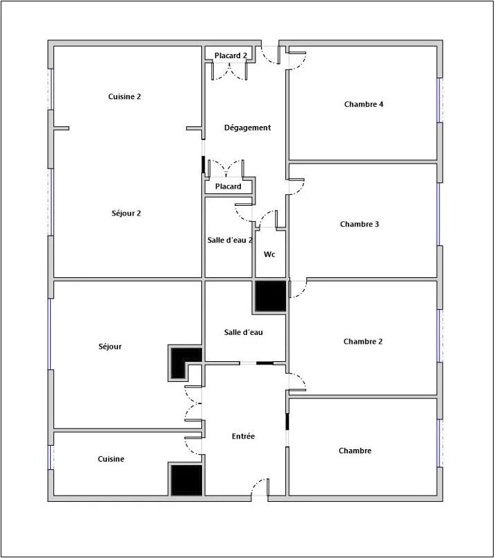 Appartement familial Colombes 6 pièce(s) 120,03m2
