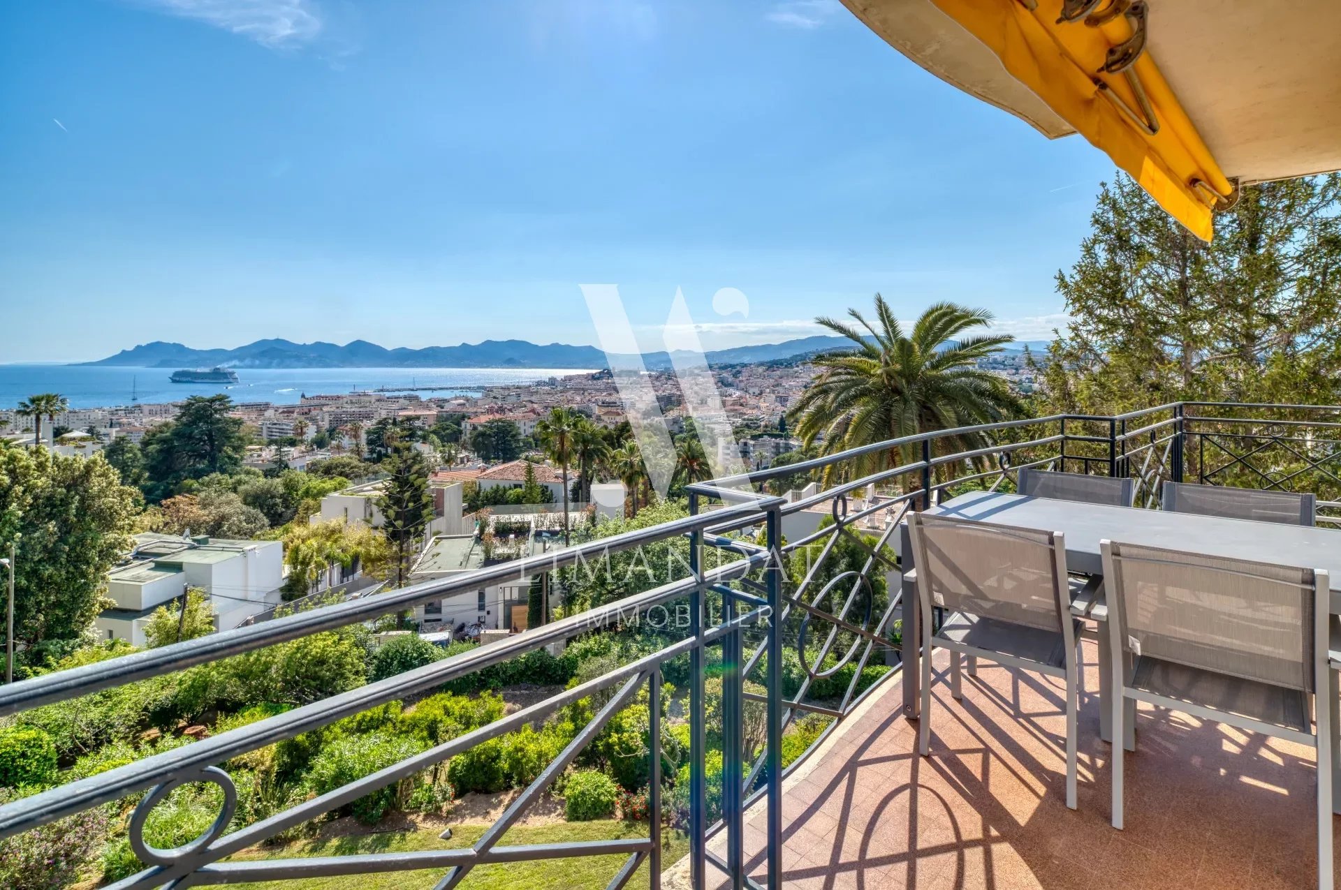 Cannes Californie - Appartement de 5 chambres entièrement rénové avec vue panoramique sur la mer