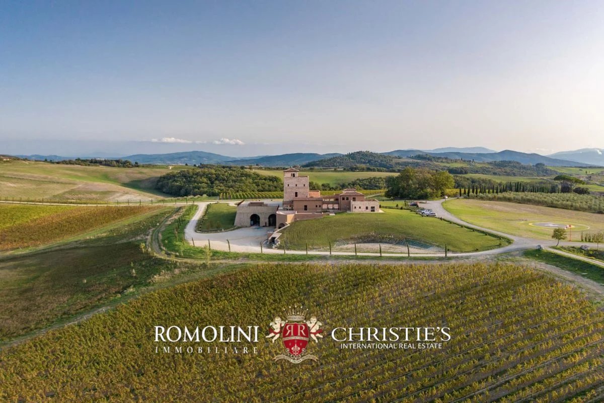 tuscany - state-of-the-art 125-ha organic winery for sale in volterra image1