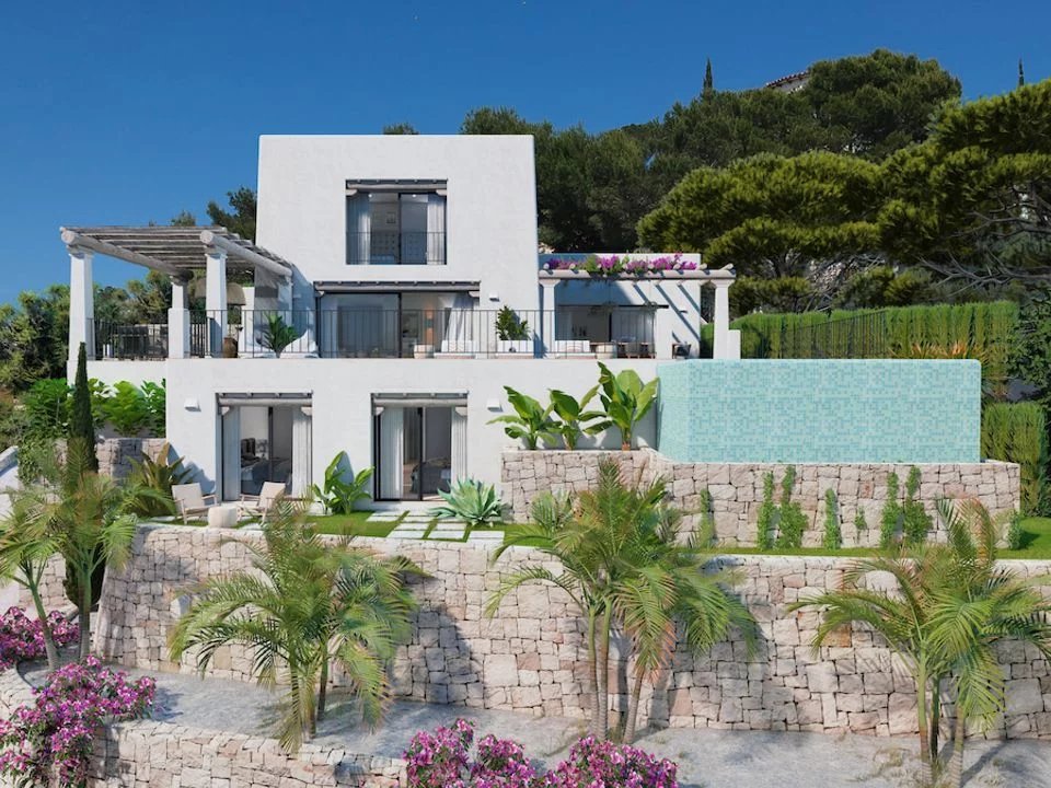 Villa in Ibiza stijl in Moraira