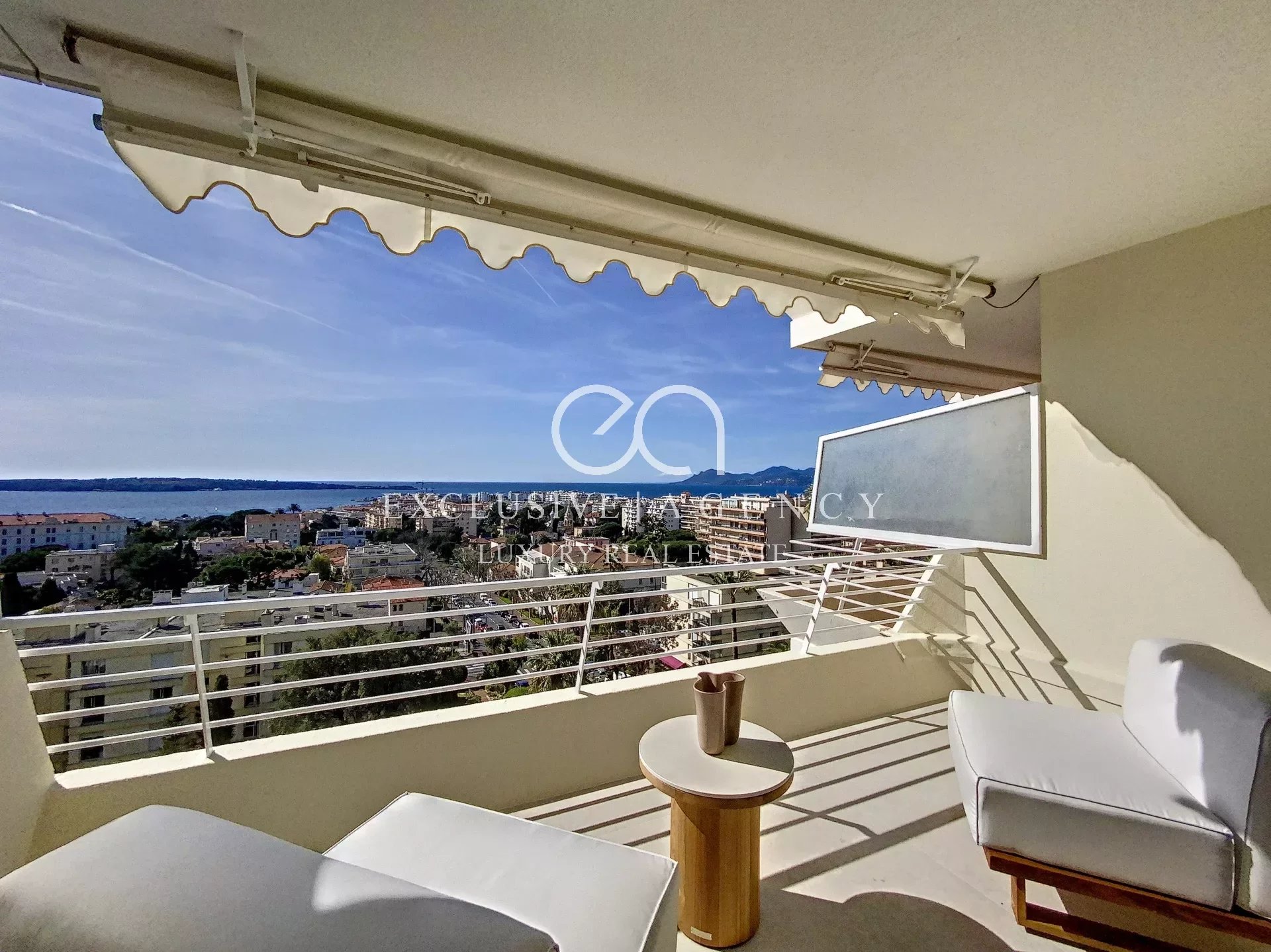 Cannes Basse Californie 3 kamers 70m² gerenoveerd panoramisch uitzicht op zee