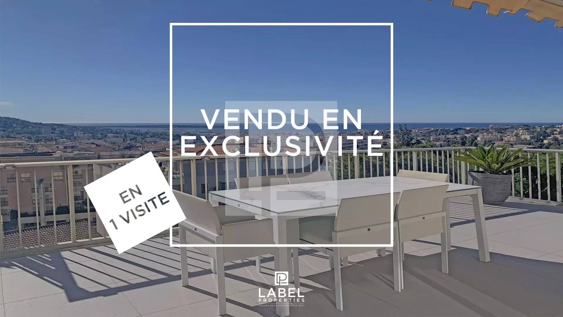 Le Cannet - Top floor apartment - Panoramic View