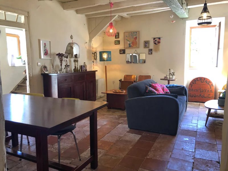 Between le Fousseret and Aurignac , charming village house T4 with garden