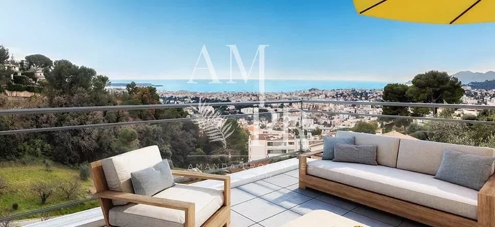 5 rooms roof terrace flat - Panoramic view - Le Cannet