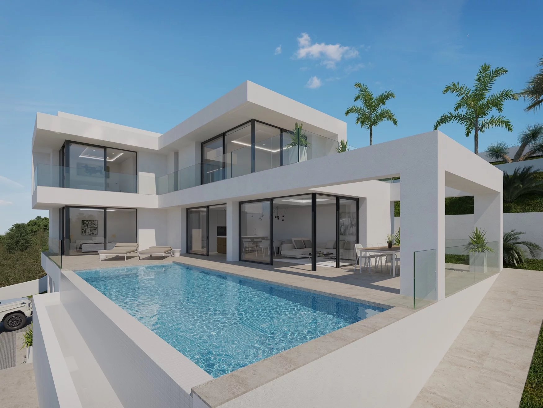 Project villa in calpe with panoramic views