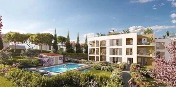 JUAN LES PINS - NEW BUILD : 5 room apartment with roof terrace 300m from the beach
