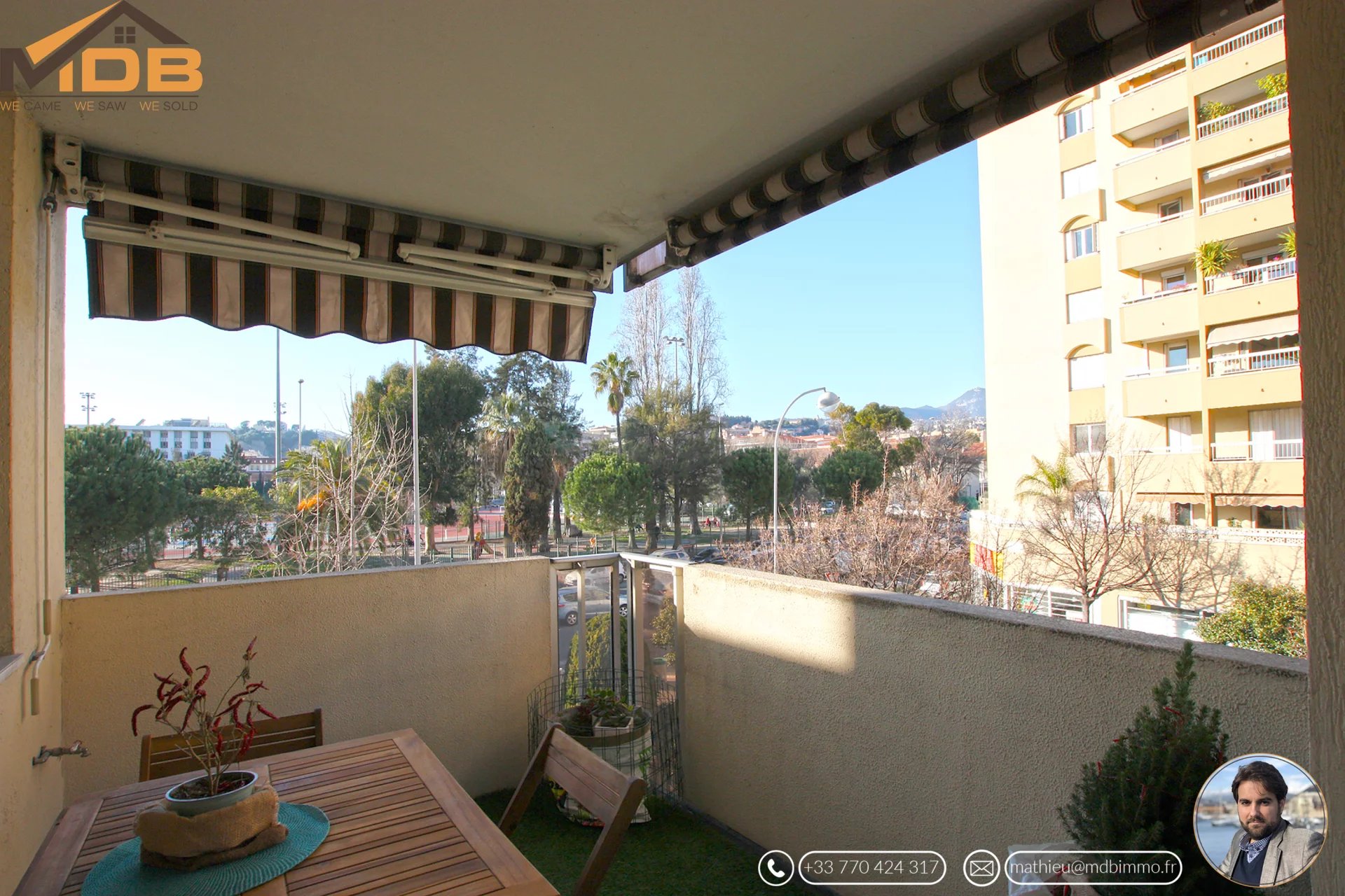 Nice St Jean d'Angely - Magnificent 2 room apartment with two balconies, completely renovated