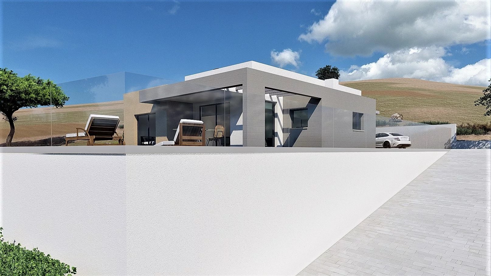 Moderne villa onder constructie in Benitachell
